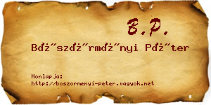 Böszörményi Péter névjegykártya